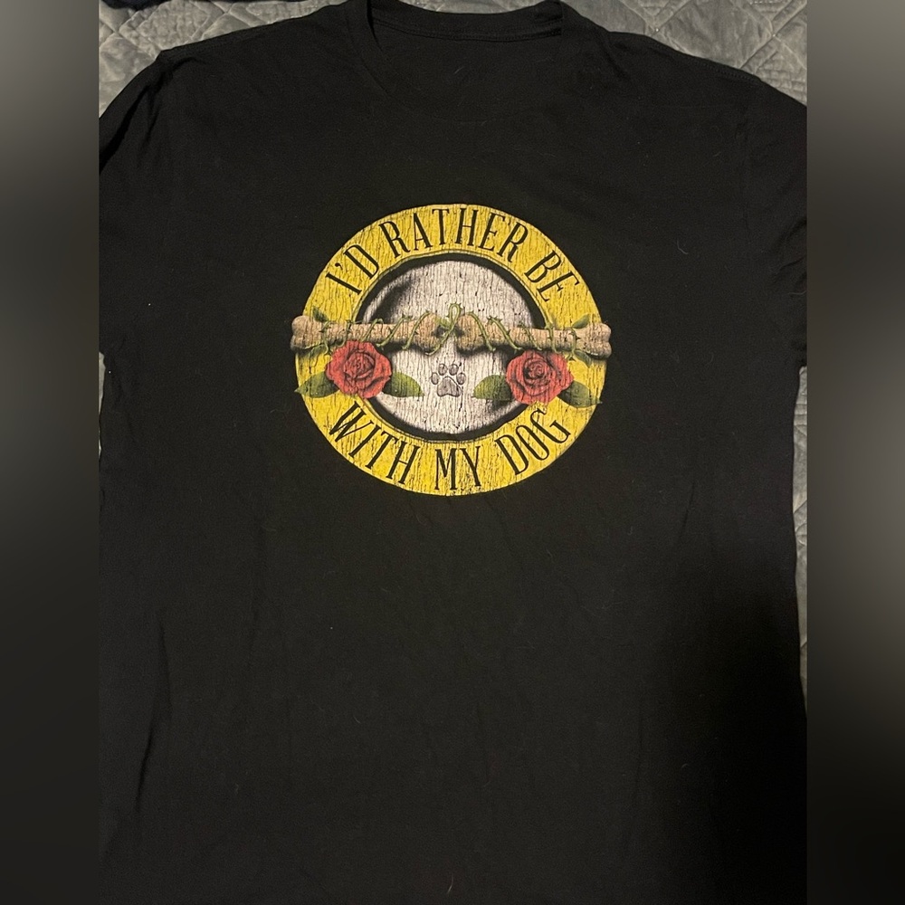 “I’d rather be with my dog” t-shirt
